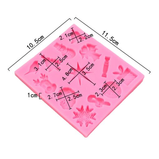 Vedini 13 Cavity Christmas series silicone fondant mold chocolate cake decoration mold JKB 1050 - Image 3