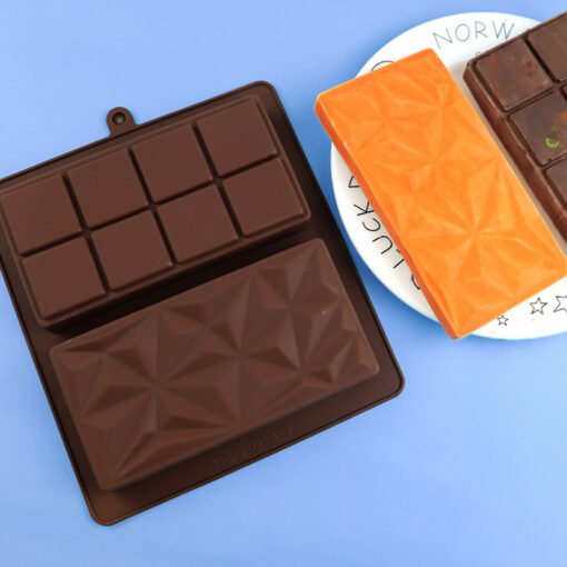 Vedini cross-border hot selling lattice diamond chocolate mold household food grade silicone baking tools cake JKB 1057