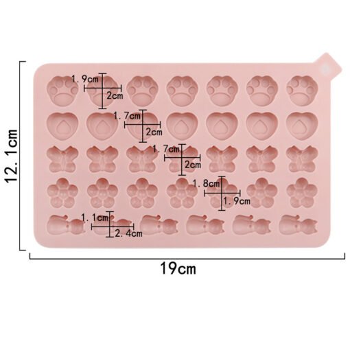 Vedini 34 Cavity butterfly flower silicone fondant mold DIY chocolate decoration mold JKB 1055 - Image 3
