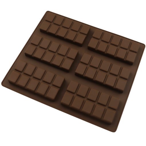 Vedini 6-in-10 Rectangular whole chocolate mold food grade high temperature resistant DIY cookie mold JKB 1037 - Image 6