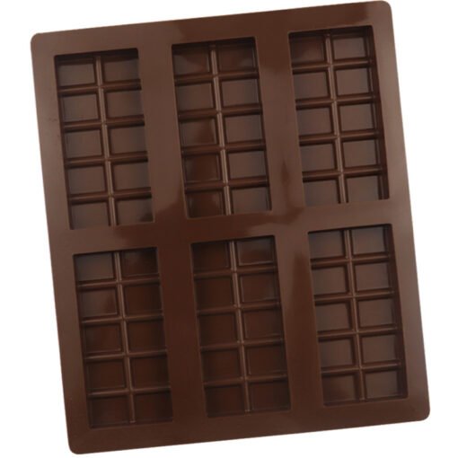 Vedini 6-in-10 Rectangular whole chocolate mold food grade high temperature resistant DIY cookie mold JKB 1037 - Image 5