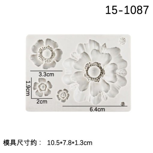 Vedini Rose flower silicone mold fondant cake edge decoration mold JKB 1060