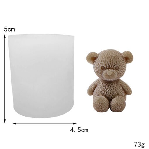 Vedini Cute bear Teddy candle cake decoration cute cartoon bear birthday candle Mold JKB 5076