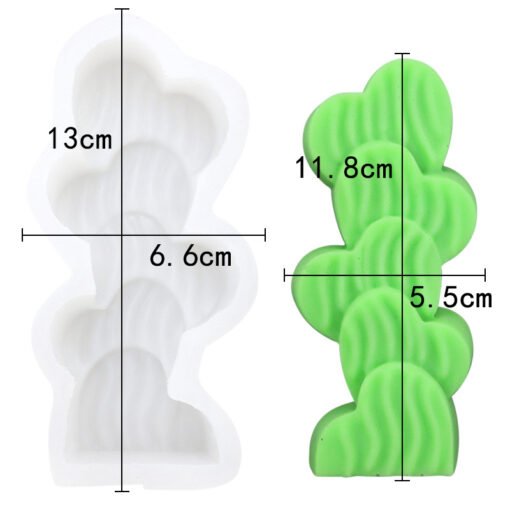Vedini Cactus glue decoration DIY car aromatherapy mold food grade silicone candle mold JKB 1041 - Image 3