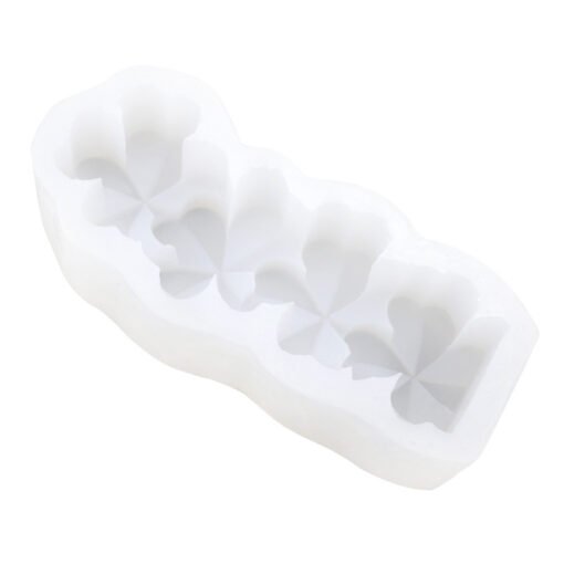 Vedini 4 Cavity four-leaf clover DIY home baking handmade cake decoration mold creative aromatherapy candle mold JKB 1053 - Image 3