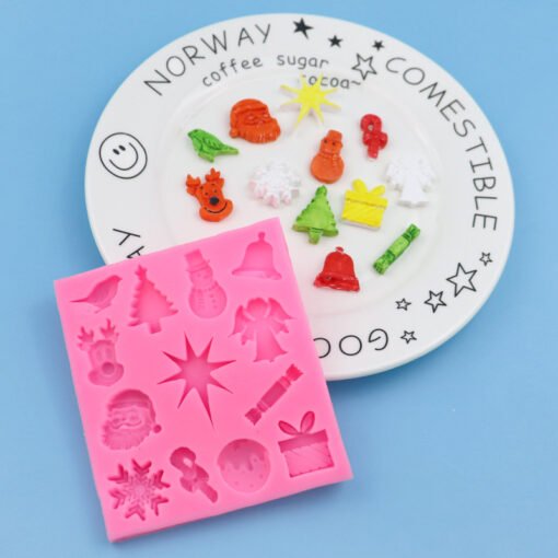 Vedini 13 Cavity Christmas series silicone fondant mold chocolate cake decoration mold JKB 1050