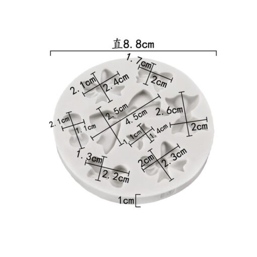 Vedini 8 Cavity large and small bow DIY drip glue mold cake chocolate decoration mold silicone candy mold JKB 1048 - Image 2