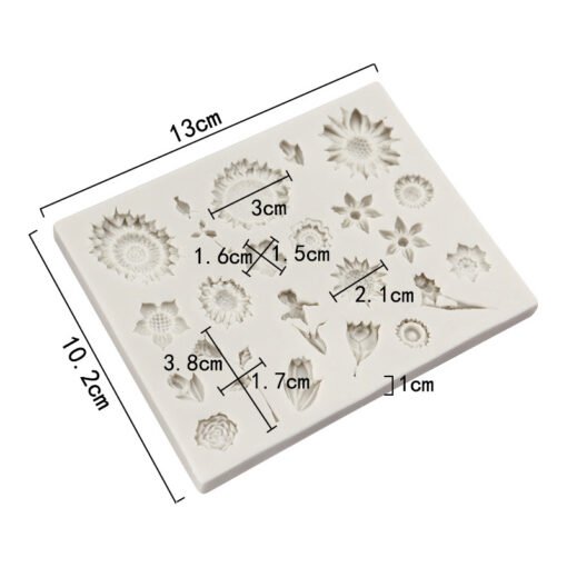 Vedini 22 Cavity flowers silicone chocolate mold fondant cake decoration mold drip glue mold JKB 1049 - Image 4