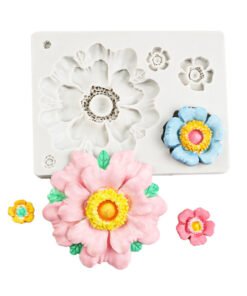 Alternative view of Vedini Rose flower silicone mold fondant cake edge decoration mold JKB 1060