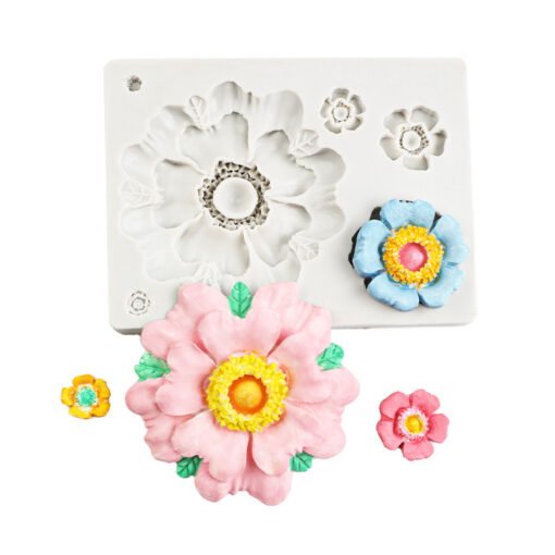Vedini Rose flower silicone mold fondant cake edge decoration mold JKB 1060 - Image 3
