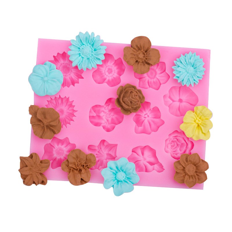 Vedini 11 Cavity flower fondant silicone molds cake decoration clay mold JKB 1052 - Image 4