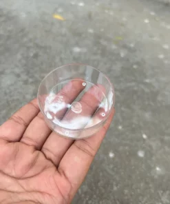 Vedini Polycarbonate Tea Light Elegant, Durable, and Heat Resistant Candle Holders - Jumbo Round (5.3*2 cm), 10 Pcs