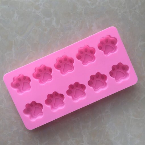 Vedini 10 Cavity Puppy Paw silicone chocolate mold JKB 5121 - Image 4