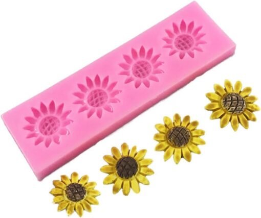 4 Cavity Flower Fondant Mold