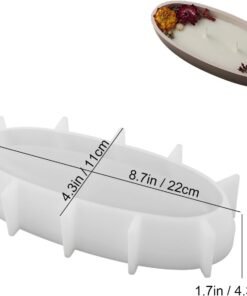 Vedini Boat Shape Silicone Concrete Jar Mold I Oval Bowl Resin Molds for DIY Handmade Art Crafts Jewelry Storage Tray Ring Trinket Container Box Home Table Décor jkb 4940A 4940B - Medium