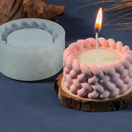 Twine Rope Shape Candle Holder Resin Mold