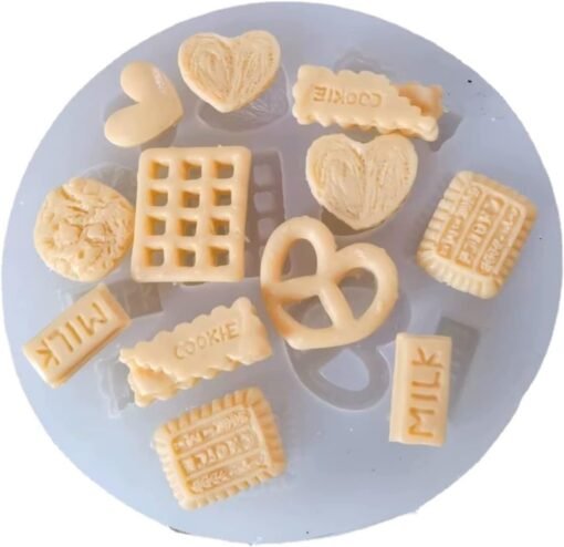 Vedini Biscuit Mix shape Fondant Mold Chocolate Chip Cookie Cheese Mold Baking Tool Fondant Liquid Silicone Mold jkb 4978A - Image 5