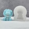 Vedini 2D Lion Silicone Mold Cylinder Soap Cake Mold Silicone Mold Crafts Candle Making 5015