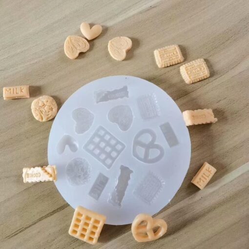 Vedini Biscuit Mix shape Fondant Mold Chocolate Chip Cookie Cheese Mold Baking Tool Fondant Liquid Silicone Mold jkb 4978A - Image 3