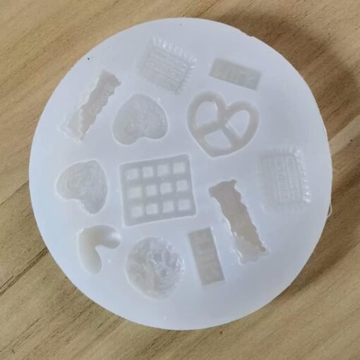 Vedini Biscuit Mix shape Fondant Mold Chocolate Chip Cookie Cheese Mold Baking Tool Fondant Liquid Silicone Mold jkb 4978A