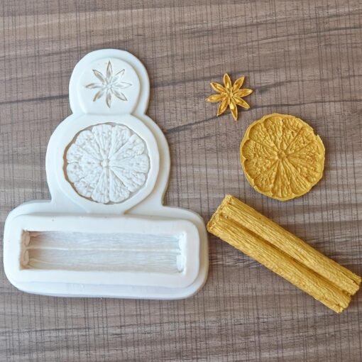 Vedini 3D Lemon Cinnamon Star Anise Shape Silicone Chocolate Mold I for DIY Sugarcraft Cake Decoration, Polymer Clay, Candy, Cookies, Muffin, Soap Wax Making Crafting 4937 - Image 2