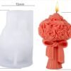 Vedini Garden Boquet Knot Candle Silicone Mold WCM706