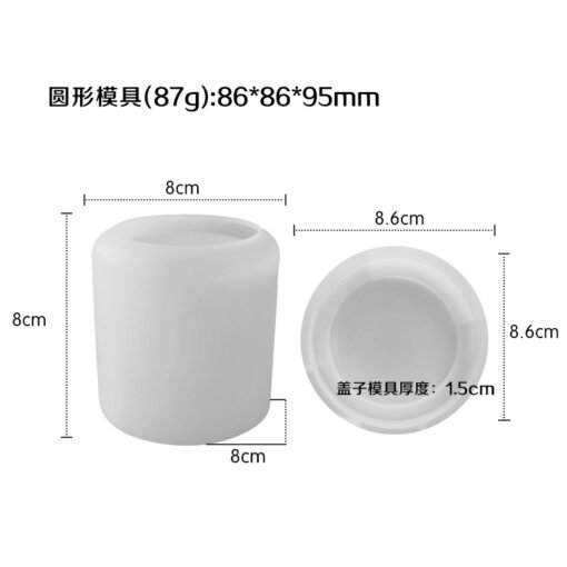 Vedini Round hexagonal storage box mold diy crystal drop glue geometric storage box epoxy resin cup silicone mold JKB 5093 - Image 3