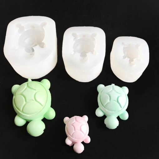 Vedini Cartoon turtle pair decorative silicone mold hand made turtle shape silicone mold JKB 5084