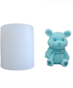Vedini Teddy cartoon chocolate love boy love bear birthday cake decoration Silicone Mold JKB  5090