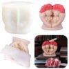 Vedini Rose Love Bear Aromatherapy Candle Mold DIY Love Bear Handmade Soap Candle Epoxy Aromatherapy Silicone Mold JKB 5078