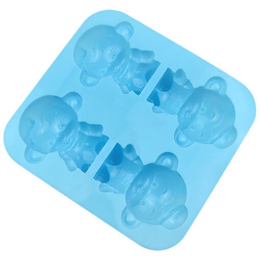 Vedini 4 Cavity monkey silicone handmade soap mold cake mold cold soap mold aromatherapy mold plaster mold jkb 5052 - Image 6