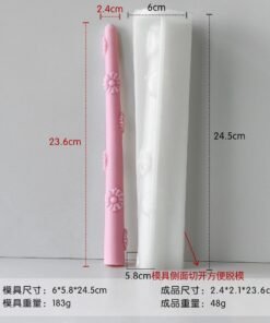 Vedini Multi design Pillar Tapered Silicone Candle Mold | Reusable Flexible Mold for Jar & Container Candles – Heat Resistant & Easy Release - Type A