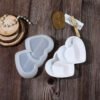 Double Heart Bowl Silicone Mold