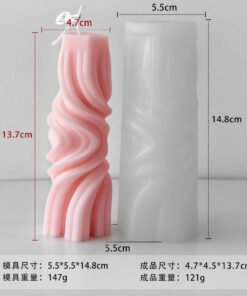 Alternative view of Vedini 3D Wave Pillar Soap Resin Mold Strip Chocolate Making Set Desk Plaster Decor Gift JKB 5016A  50-16B
