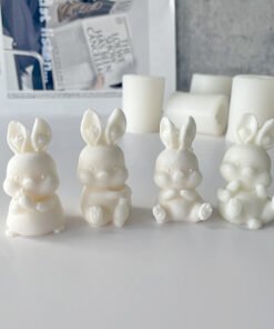Vedini Cute rabbit candle silicone baking cake mold JKB 5091