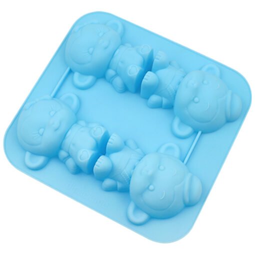 Vedini 4 Cavity monkey silicone handmade soap mold cake mold cold soap mold aromatherapy mold plaster mold jkb 5052 - Image 5