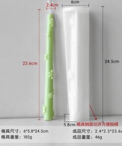 Snowflake candle mold J-5118