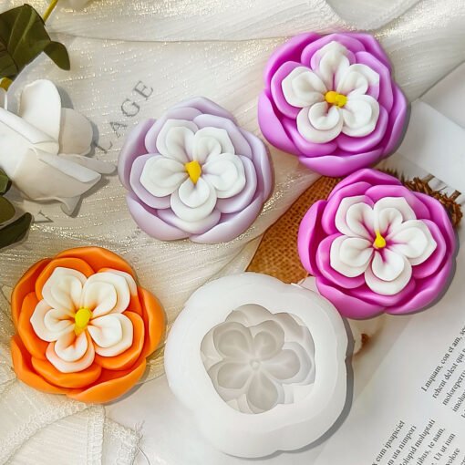 Vedini New flower candle silicone mold JKB 5092 - Image 3