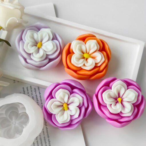 Vedini New flower candle silicone mold JKB 5092