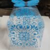 Vedini empty PVC /plastic box gift box empty folding gift box Color blue (5Pc pack)
