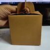 Vedini Paper 5 PCS Candle JAR GIFT BOX PACKAGING (Lock & Flowers) (H- 9cm W- 9cm L- 9cm)(5 pc)