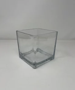 Vedini 6pc Pack Clear Square Glass Vase Tapered