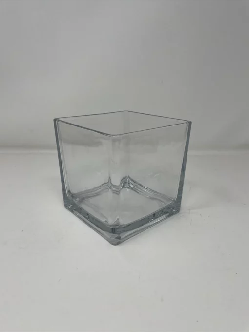 Vedini 6pc Pack Clear Square Glass Vase Tapered