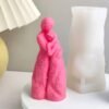Vedini Mother and Daughter Candle Molds I 3D Abstract Love & Grow Up Silicone Wax Epoxy Mould I for DIY Handmade Ornament, Cake Décor, Aromatherapy, Soap, Resin Art Craft Making, Home Decoration