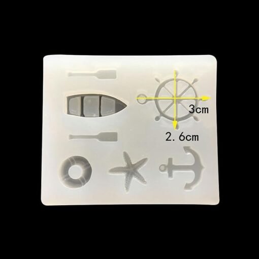 Vedini Fondant Molds Ocean Wind Series Epoxy Mold Rudder Silicone Mold Clay Handmade Mold Jewelry Accessories 5396 - Image 5