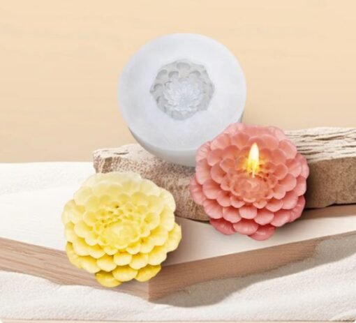Vedini Dahlia Flower Candle Silicone Mould (SCM 216)
