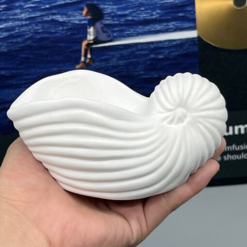 Vedini 3D Conch Planter  Heat-resistant Conch storage tank silicone mold Functional Reusable Candle cup plaster mold Succulent flower pot mold for Home 5355 - Image 3