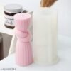 Vedini Pillar Knot Silicone Candle Mold – Elegant Vertical Twist Design J-1178