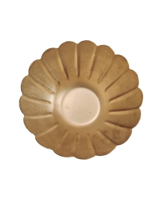Vedini Lotus-Shaped Metal Urli Bowl with Decorative Border – Premium Floating Flower & Candle Holder for Home - Image 3