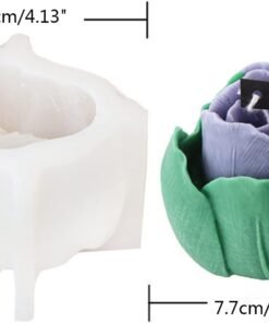 Alternative view of Vedini Double Tulip Flower Mold for Candle  5256